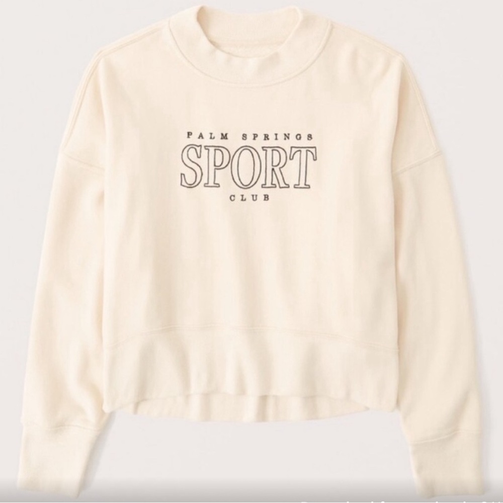 Abercrombie Women's 90s Sharkbite Graphic Crew Sweatshirt